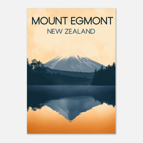Mount Egmont New Zealand Classic Semi-Glossy Paper Poster - Books Worth Keeping